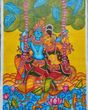 Radha Krishna - Kerala Mural painting - Shikha Jha - 13