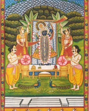 Govardha Puja - Pichwai painting - Varta Shrimail - 27