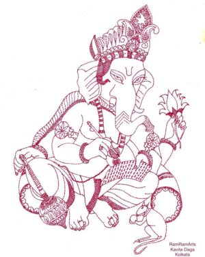 Lord Ganesha - Indian Art - Kavita Daga - 02