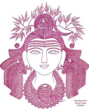 Mahadev - Indian Art - Kavita Daga - 07