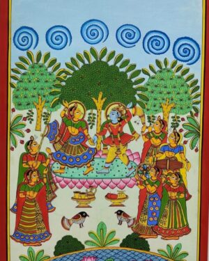 Radha Krishna Dance - Phad Painting - Sourabh - 09
