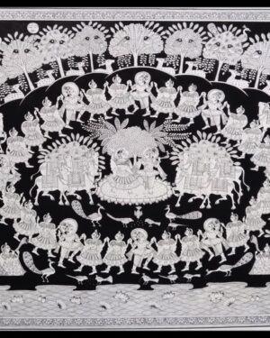 Krishna Raas Leela - Phad Painting - Sourabh - 12