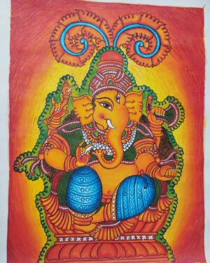 Ganesha - Kerala Mural painting - Shikha Jha - 14