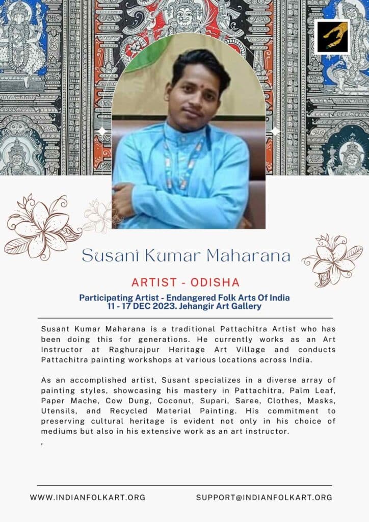 Susant Kumar Maharana Jehangir Art Gallery Dec23