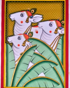 Krishna's Cows - Pichwai Painting - Kiran Kumar - 17