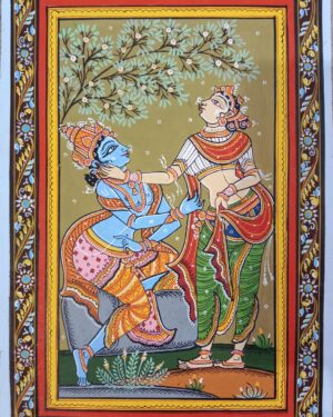 Radha Krishna - Pattachitra painting - Somnath Nayak - 15