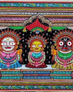 Sunabesha Jagannath - Pattachitra painting - Biswajit - 01