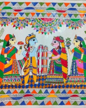 Ram Sita Vivah - Madhubani painting - rupam - 04