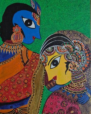 Radha Krishna - Madhubani - Sakshi - 05