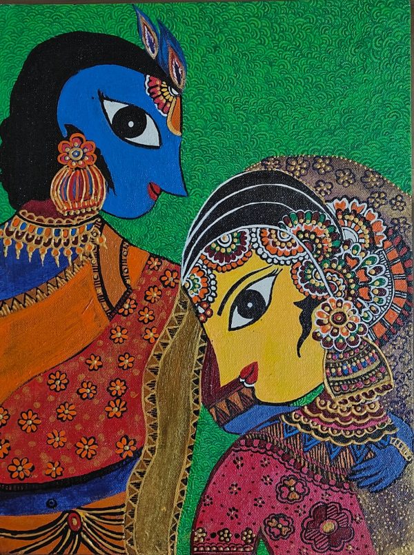 Radha Krishna - Madhubani - Sakshi - 05