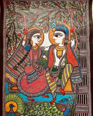 Hindola - Madhubani Painting (20" x 28")