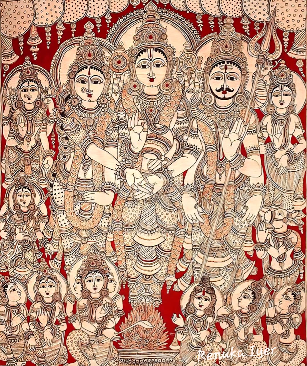 Girija Kalyanam - Kalamkari Painting - Renuka - 01