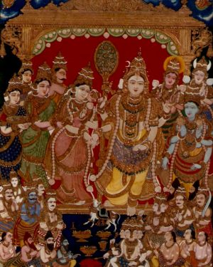 Girija Kalyanam - Mysore Painting - Renuka - 07