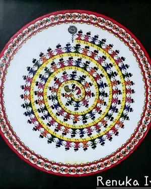 Tarpa Dance - Warli Painting - Renuka - 01