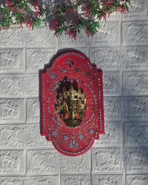 Mixed media buddha wall hanging