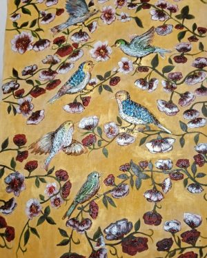 Birds of Sparrow - Meenakari - Pradeepa