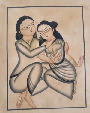 Babu-Bibi #12 - Kalighat Painting - Jahir - 12