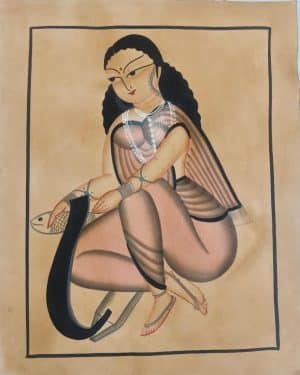 Babu-Bibi #14 - Kalighat Painting - Jahir - 14