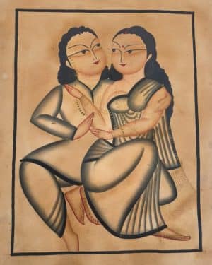 Babu-Bibi #5 - Kalighat Painting - Jahir - 05