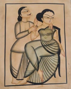 Babu-Bibi #9 - Kalighat Painting - Jahir - 09